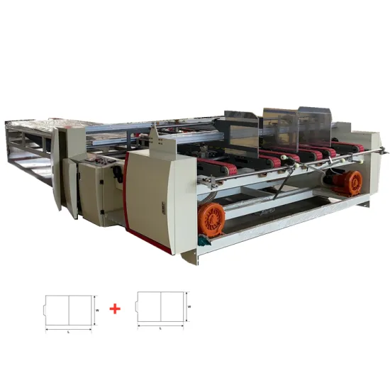 ZH-SPZX2200 Double Sheet Auto Feeder Hot Melt Glue Folder Gluer Machine