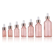 Luxe lege Essentiële olie -druppelaar Glassfles Timpel Deksel 5 ml tot 150 ml voor Cosmetics Skin Care Serum Packaging