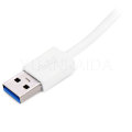 الألومنيوم 3-ميناء USB3.0 و جيجابت إيثرنت هاب