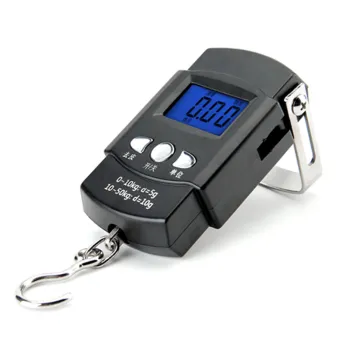 Portable 50kg 10g Electronic Balance - Hand Tool for Outdoor, Fishing, and Shopping with LCD Display