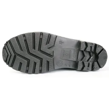 Yellow cheap steel toe PVC safety work boots