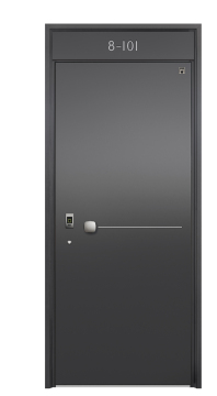 Design moderne Black Aluminium Villa Front Door