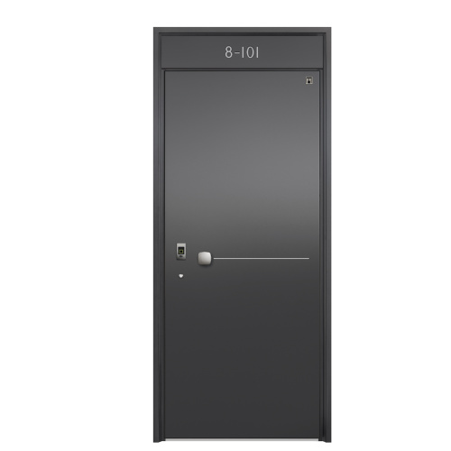 Desain Modern Pintu Depan Black Aluminium Villa