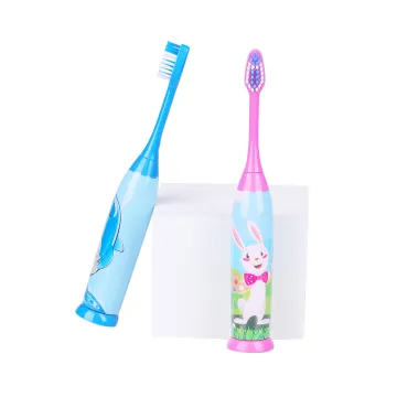 Cartoon-themed Waterproof Soft Bristle Battery Operated Kids Electric Toothbrush