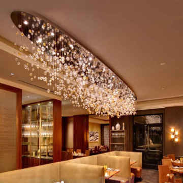 Modern Glass Bubble Chandelier for Hotel Villa Decoration