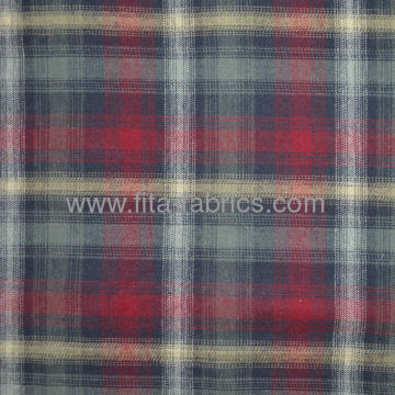 Cotton Checkered Yarn-dyed Plaid Flannel Fabric Or Flail 