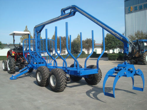 2015 Hot Sale Log Trailer with Crane