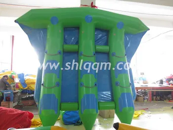 inflatable flying fish towable for adult, flying fish ride
