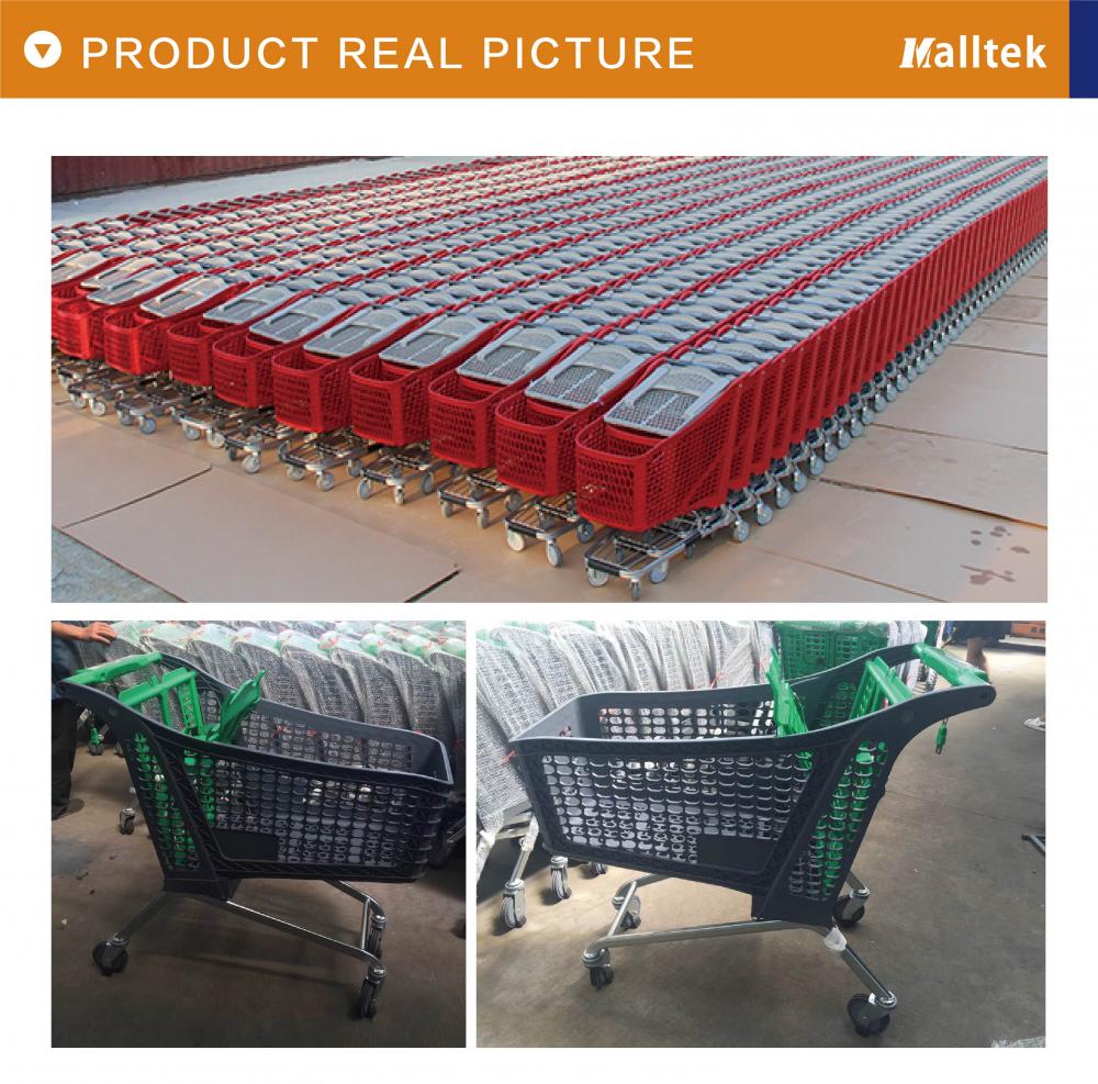 European Plastic Supermarket Shopping Trolley