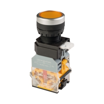 Série LA38 22 mm (type illuminé) Interrupteur de bouton imperméable