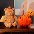 Pumpkin stuffed teddy bear to soothe sleep toys