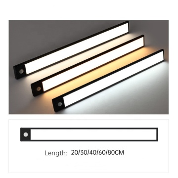 Luz de noche lineal inalámbrica de PIR de múltiples colores - diseño nuevo