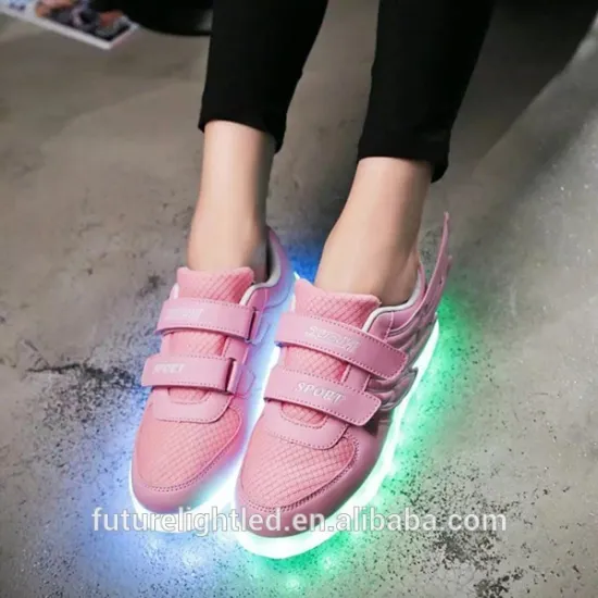 Rechargeable hot sell fancy kids light shoes