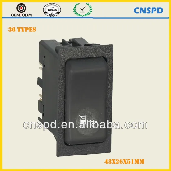 skylight rocker switch 12v with green light