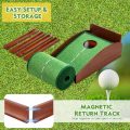 Alfombra de golf para entrenamiento en interiores con rampa