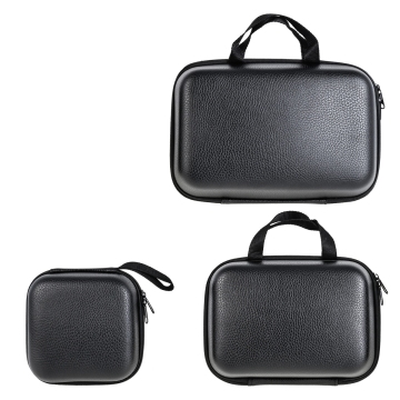 EVA Wear Resistant Soft Black Fishing Reel Case - Shockproof and Waterproof Reel Bag