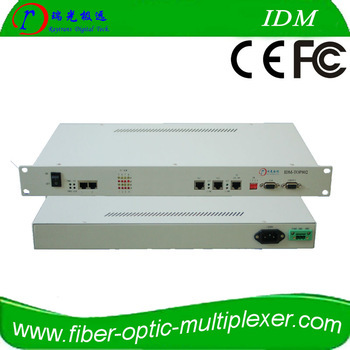 Ethernet to 2E1 over IP fiber optical converter IDM-TOP802