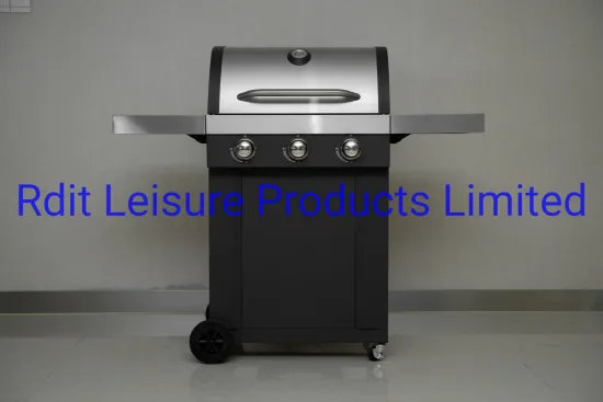 3 Burners BBQ Honeycomb Charcoal Gas Grill