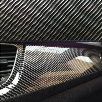 2D Silver Carbon Fiber Vehicle Interior Film