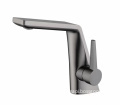 Gold Finish Single Handle Bathroom Basin Sink Tap Faucet by SAMTOU CE: Brass Construction with Gray Finish