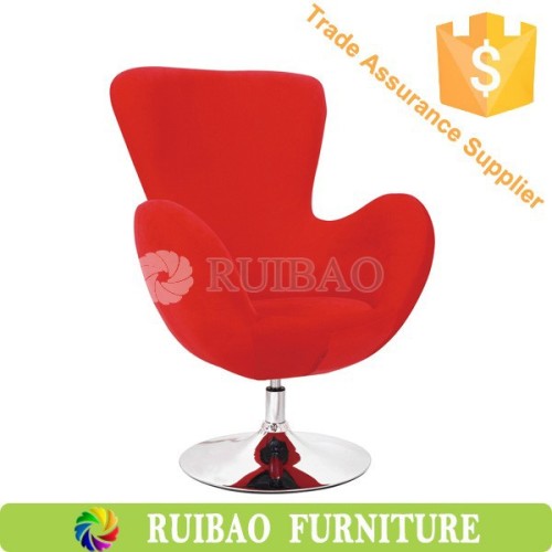 Modern Design Red Swan Chair with Fabric Bar Stool Bar Chair Diving Room Chair