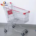 Zink Plated Green Asian Supermarket Shopping Trolley