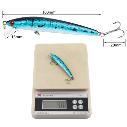 Wholesale 10cm 9g Shiny ABS Plastic Simulation Minnow Fishing Lures