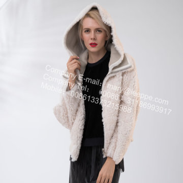 Putih Jaket Bulu Putih Iceland