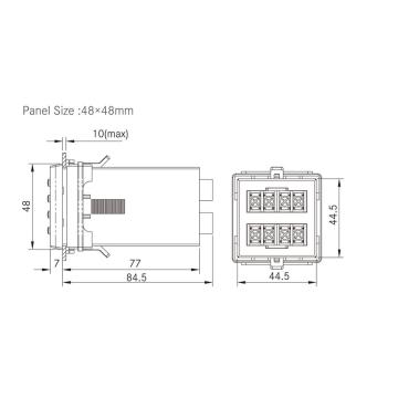 SU48 LED -Panel Digitales Einphase -Leistungsmesser