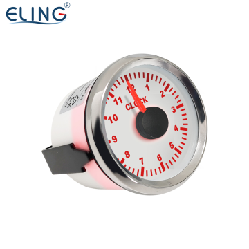 Eling Waterproof 52mm Jam Tolok dengan lampu latar merah untuk kenderaan 12V/24V