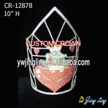 10 Inch Frog King Heart Crowns Love