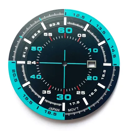 Blue And Black Sport Style Dial For Watch