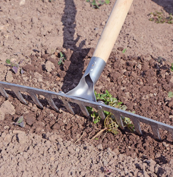Zhixin High-Quality Garden Tool: Steel Long-Handle Leaf Rake