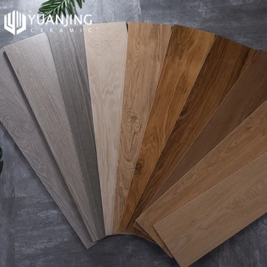 200x1000mm Brown Wood-Grain Full-Porcelain Floor Tiles: Solid Wood Look, Non-Slip Surface