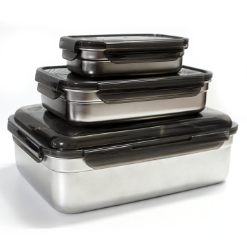 Travel Large Stainless Steel Food Storage Containers Set