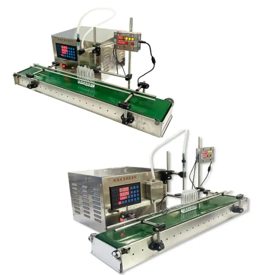 Automatic Filling Machine for Perfume Oil and Propylene Glycol in Small Bottles on Single Head Conveyor Belt