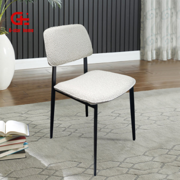 Wholesale Nordic Bar Chair: Modern Dinning Room Restaurant Furniture with Metal Legs and Upholstered Fabric Seat
