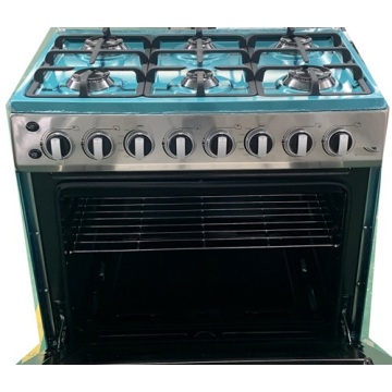 Domestic Six Burners Kitchen Oven Gas With Grill