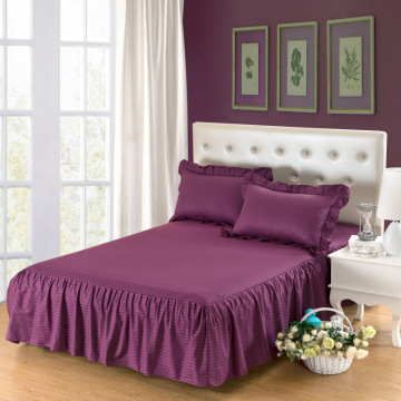 Warehouse solid color pleat bed skirt set