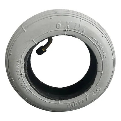 Innova IA-2802 7Inch Black Grey Wheelchair Tires with Inner Tubes