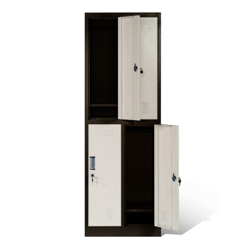 4 Compartment Steel Locker Two-tone Colors