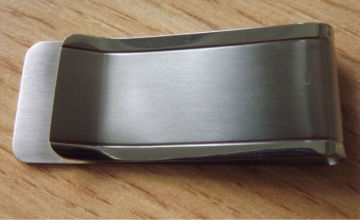 Plain titanium metal money clip,grade5 titanium brushed money clip