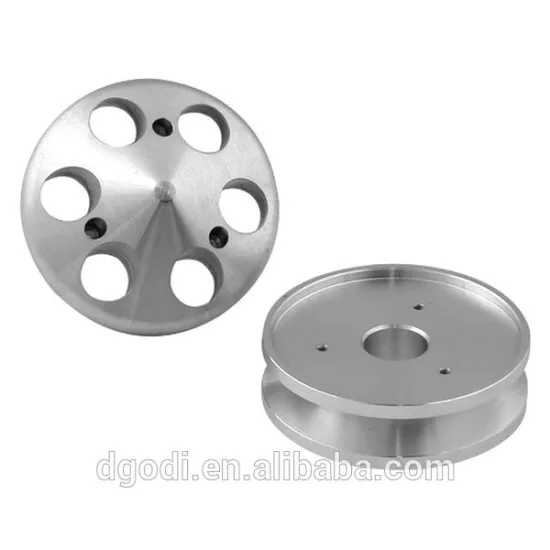 CNC machined billet style aluminum alternator pulley