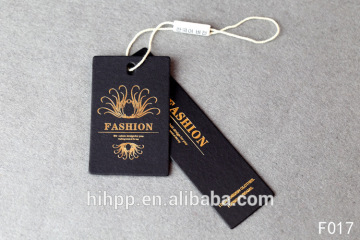 Custom Gold Foil Hang Tag For Clothing