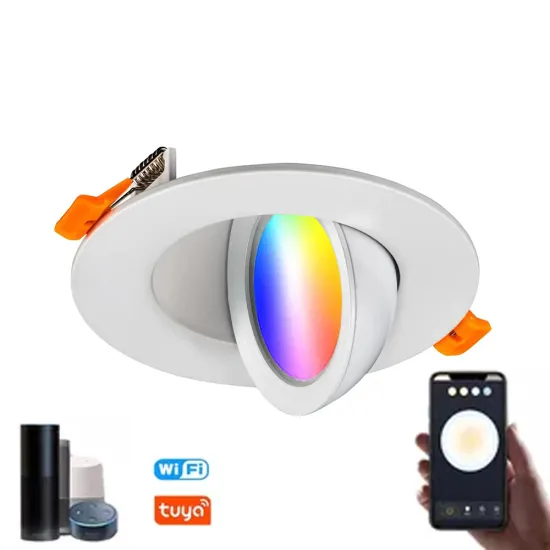 Smart Anti-Glare Adjustable LED RGB Recessed Ceiling Downlight