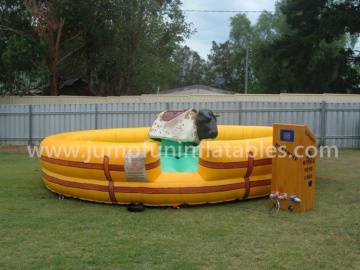 Inflatable bull rodeo machine/cheap Machine mechanical bull for kids and adults