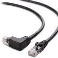 UTP/STP 90 grados de ángulo recto CAT5/6/7/8 RJ45 Cable Ethernet