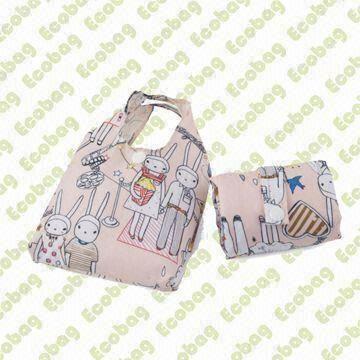 Polyester/Nylon Tote Bag, Foldable, Suitable for Shopping