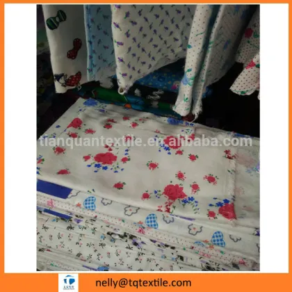 snuggle flannel fabric /100% cotton flannel fabric for baby bedding set