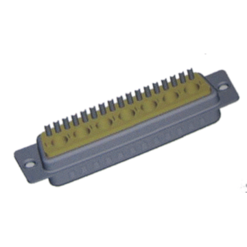 Koaksial D-SUB 24W7 loddekopp for menn